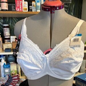 Lilyette White Lace Bra